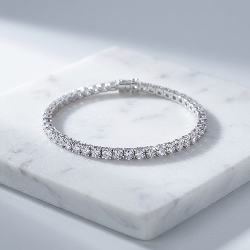 SOLENZA Tennisarmband – I Guld, Silver och Roséguld med Zirkonistenar