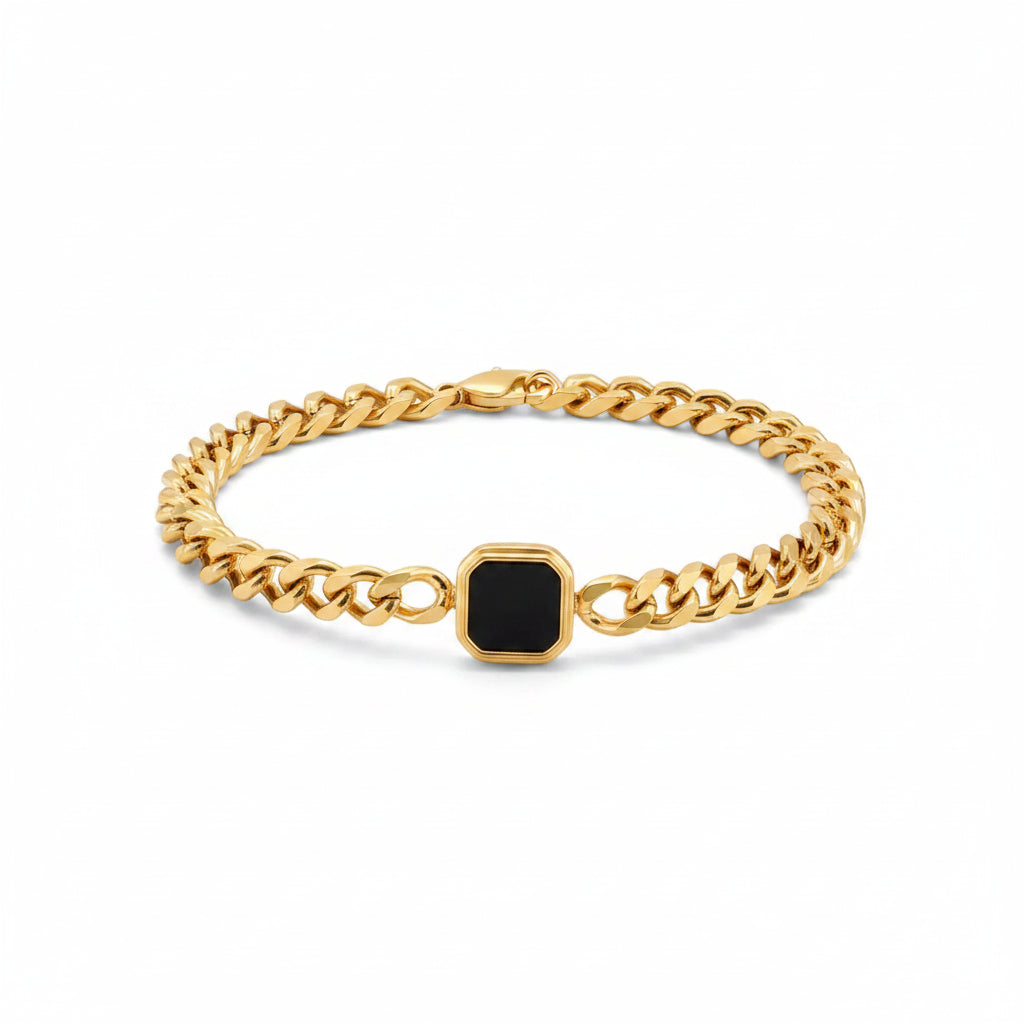 HEXA Armband – Justerbart Kedjearmband för Herr i Guld & Silver | Sacred Valor