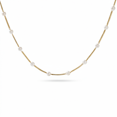 AURELIA Halsband – Gyllene Halsband med Polerad Finish. - Sacred Valor