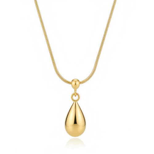 AUREL DROP Halsband – Minimalistiskt Drophänge i Guld & Silver - Sacred Valor