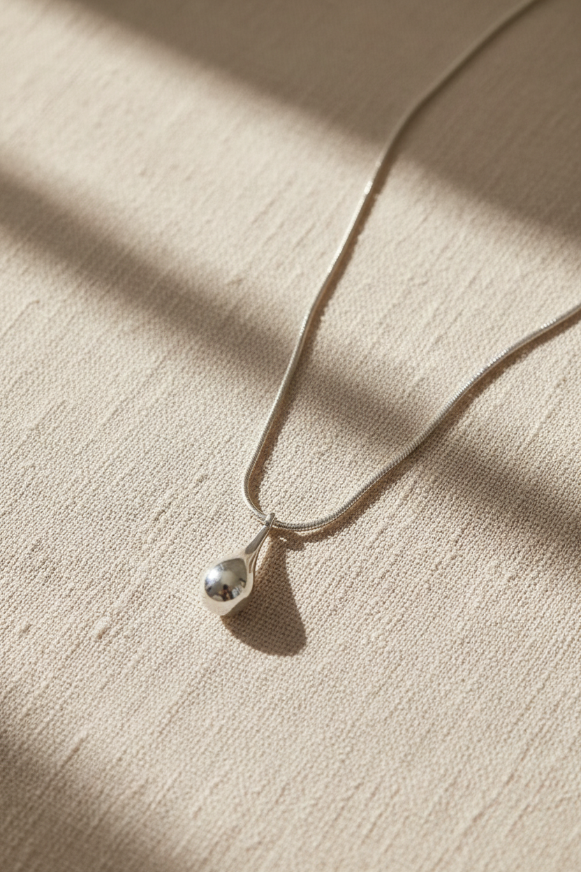 SERA Vattendropps-halsband – Äkta Silver